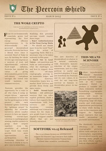 The Peercoin Shield - March 2025